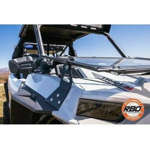 Razorback Offroad Polaris RZR Trail Folding Glass Windshield
