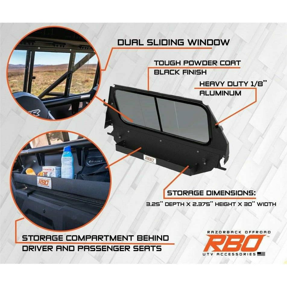 Razorback Offroad Polaris RZR Trail Rear Sliding Window
