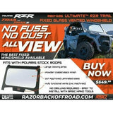 Razorback Offroad Polaris RZR Trail Vented Glass Windshield