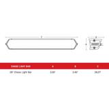 Rigid Rear Facing Chase Light Bar
