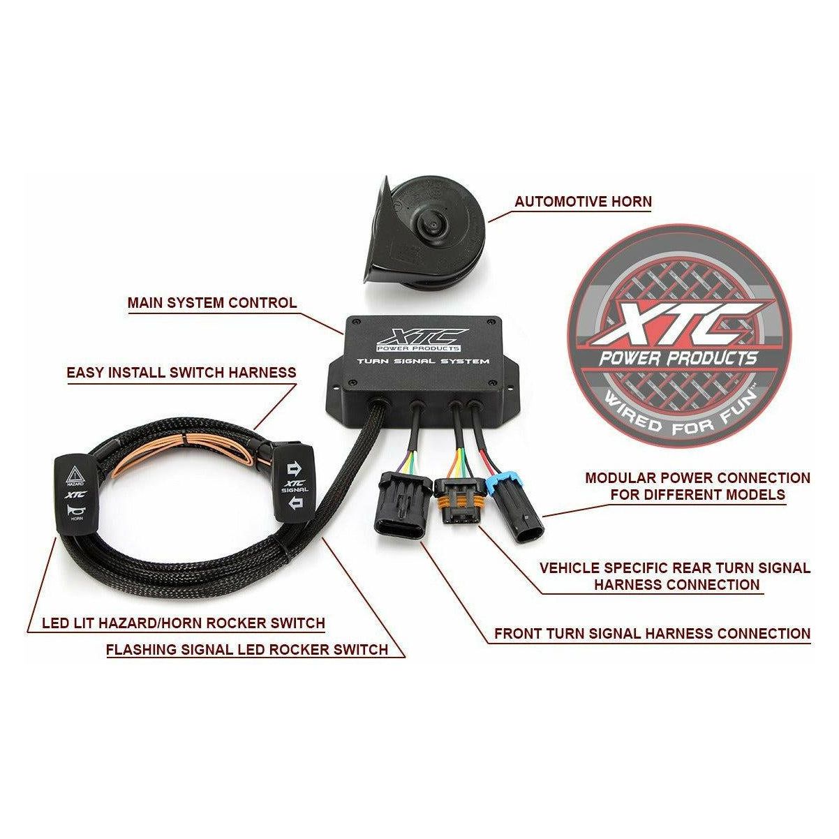 Polaris RZR XP 1000 (2014) Plug & Play Turn Signal System with Horn | XTC Power Products